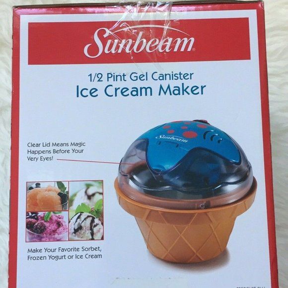 Sunbeam 1/2 Pint Gel Canister Ice Cream Make NIB - Picture 3 of 3